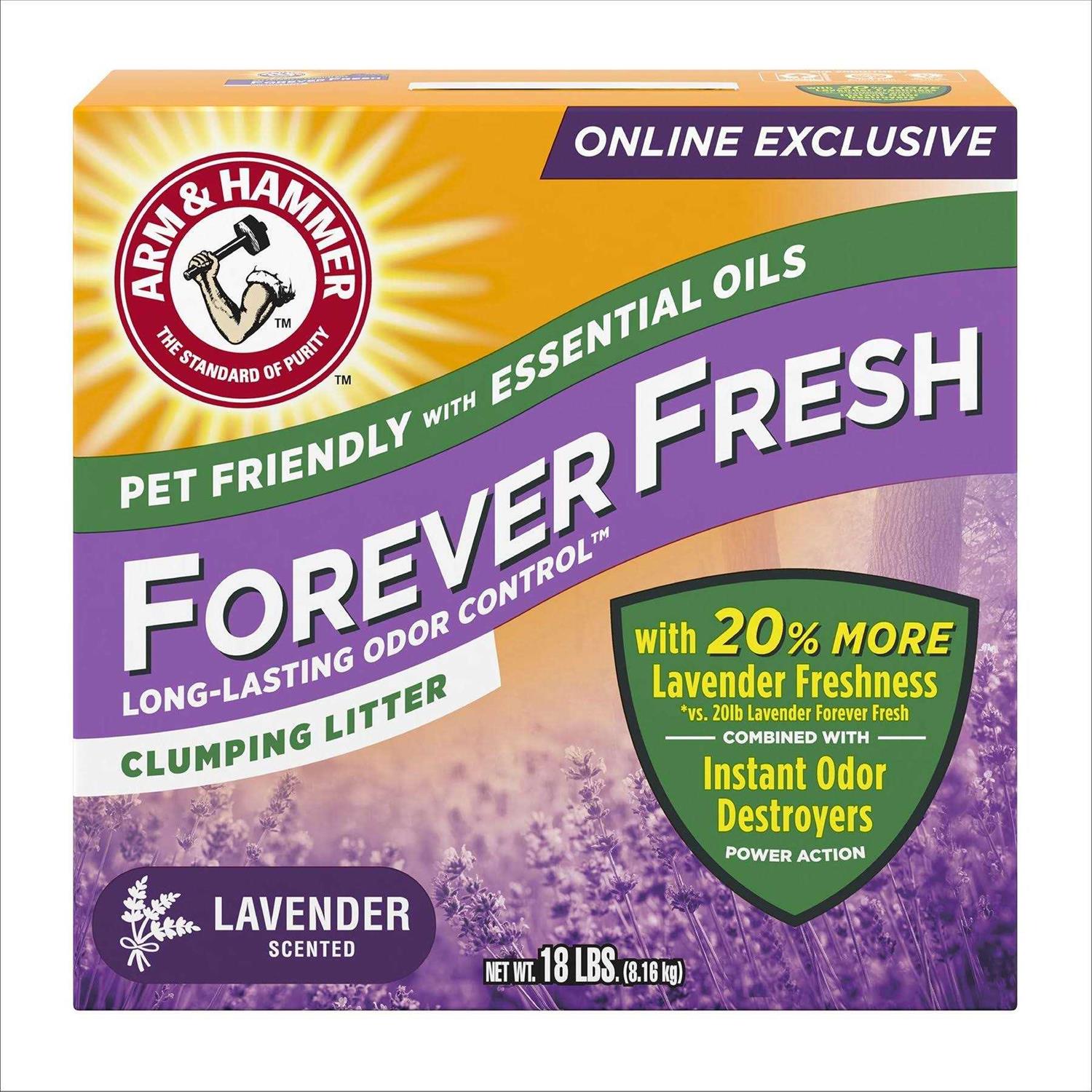 Arm & Hammer Forever Fresh Clumping Cat Litter Lavender