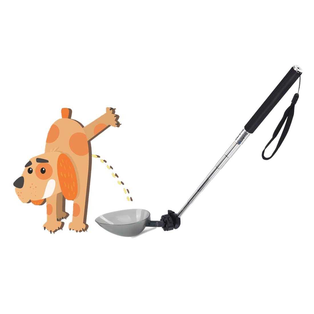 iNenya Dog Urine Sample Catcher,Long Handled Telescopic Dog Urine Collector,Super Easy to Usy Dog Pee Catcher Urine Stick for Small Large Female