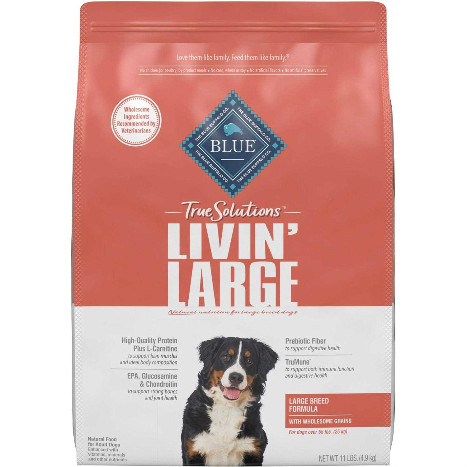 Blue Buffalo True Solutions Livin Large Natural Large Breed Adult Dry Dog Food