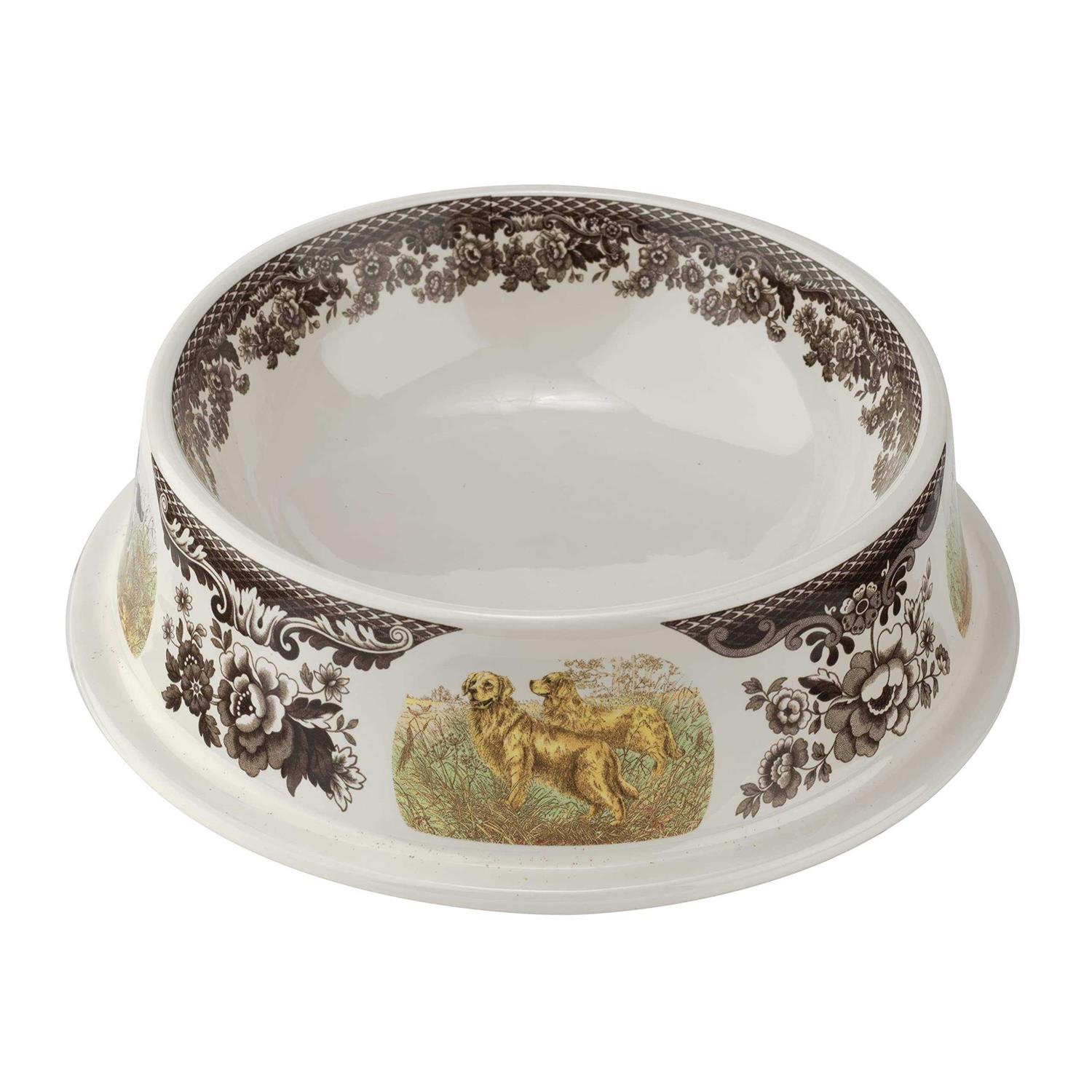 Spode Woodland Hunting Dogs Pet Bowl