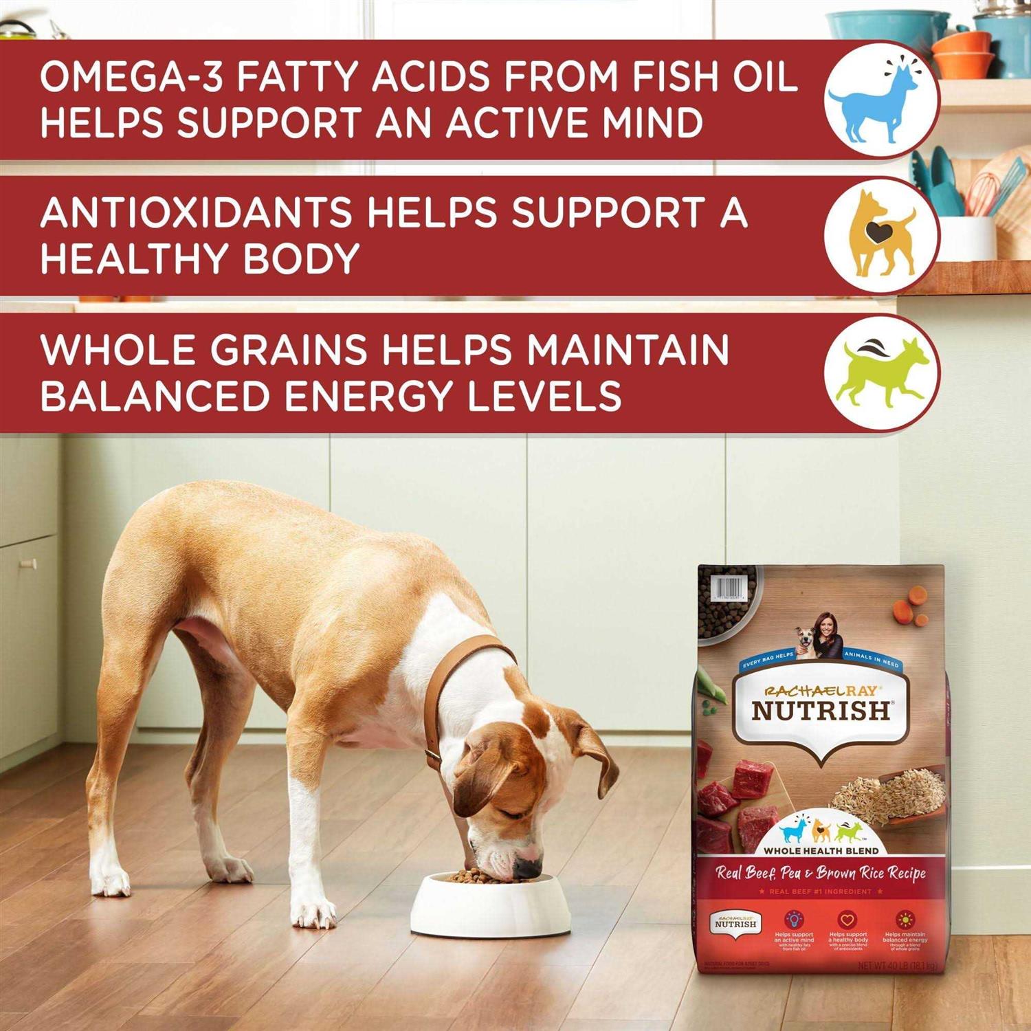 Rachael Ray Nutrish Real Beef Pea Brown Rice Recipe Dry Dog Food