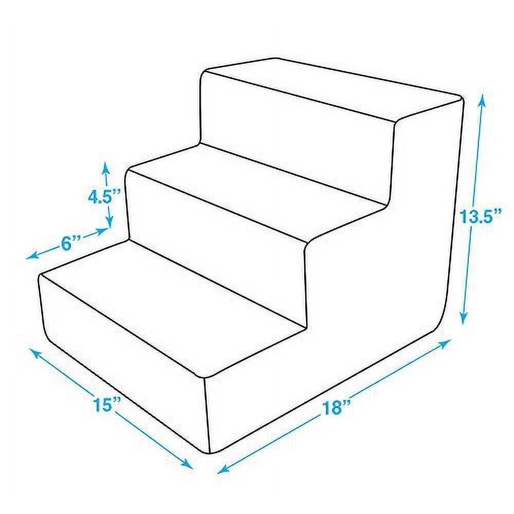 Best Pet Supplies Pet Steps and Stairs with CertiPUR-US Certified Foam for Dogs and Cats
