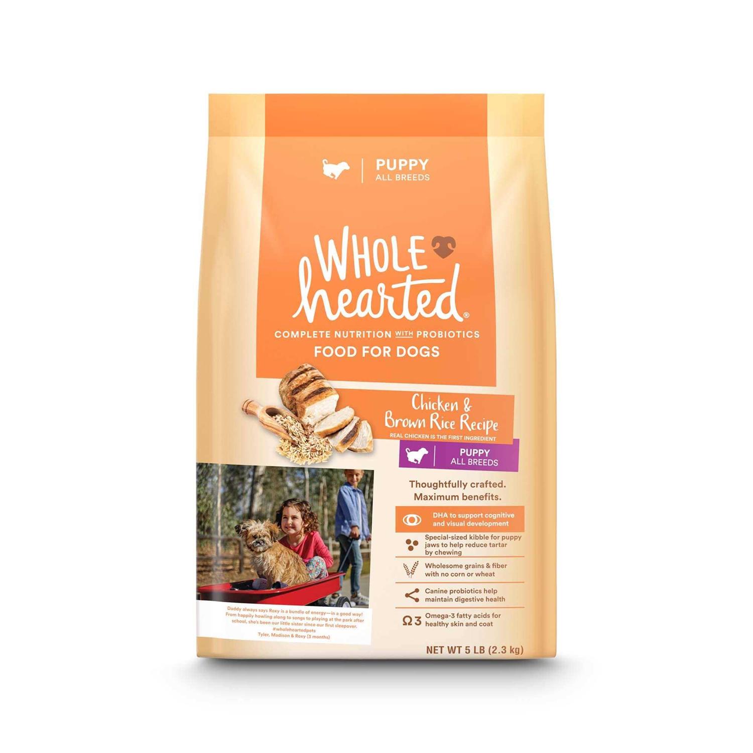 WholeHearted All Breed Chicken and Brown Rice Recipe Dry Puppy Food