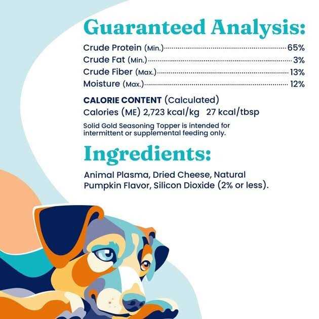 Solid Gold Pumpkin Nutrientboost Dog Meal Topper