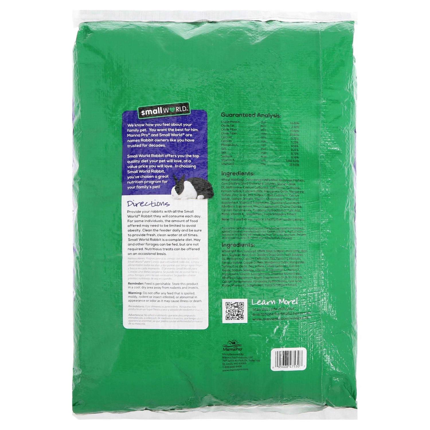 Small World Complete Rabbit Feed with Vitamins and Minerals