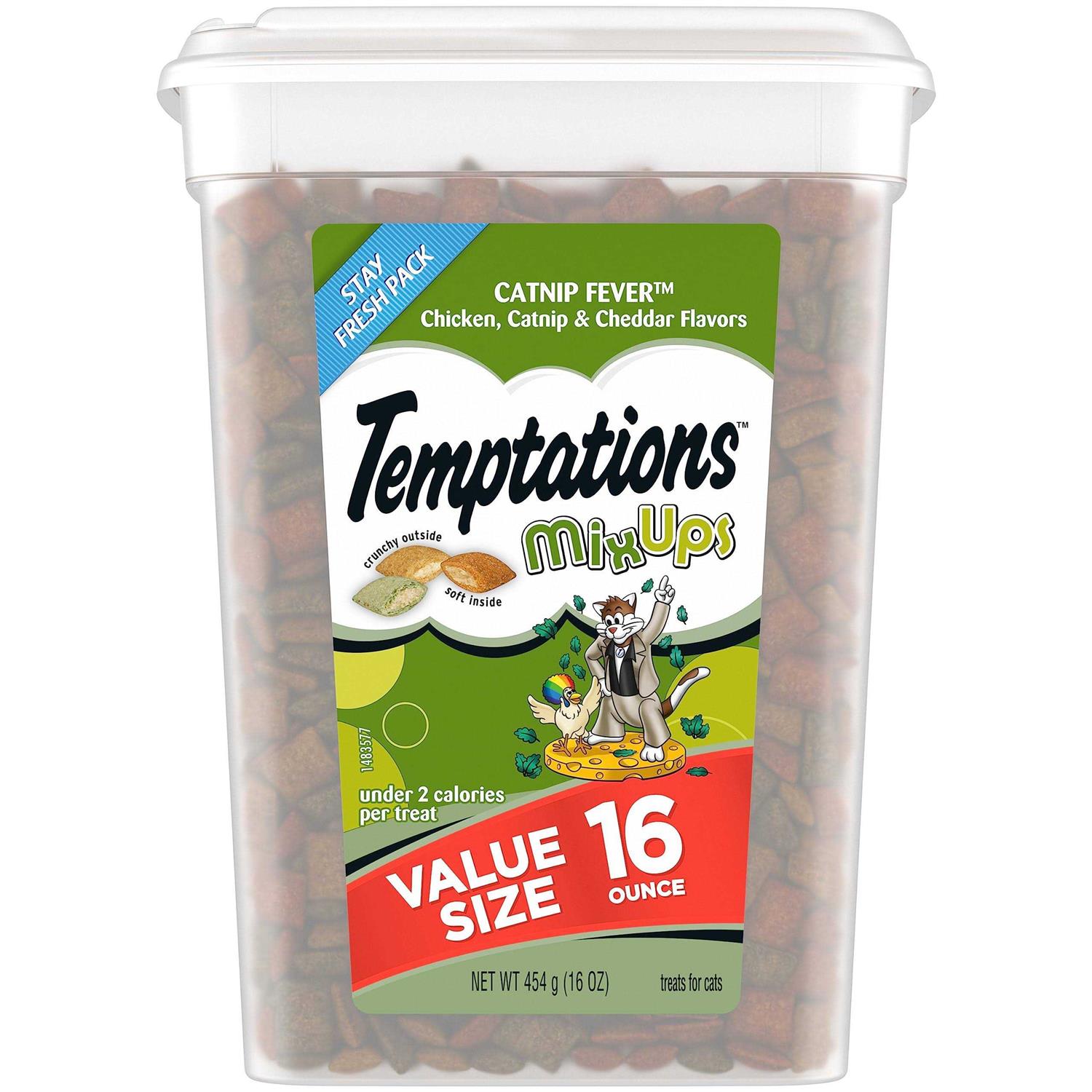 Temptations Mixups Cat Treats Catnip Fever