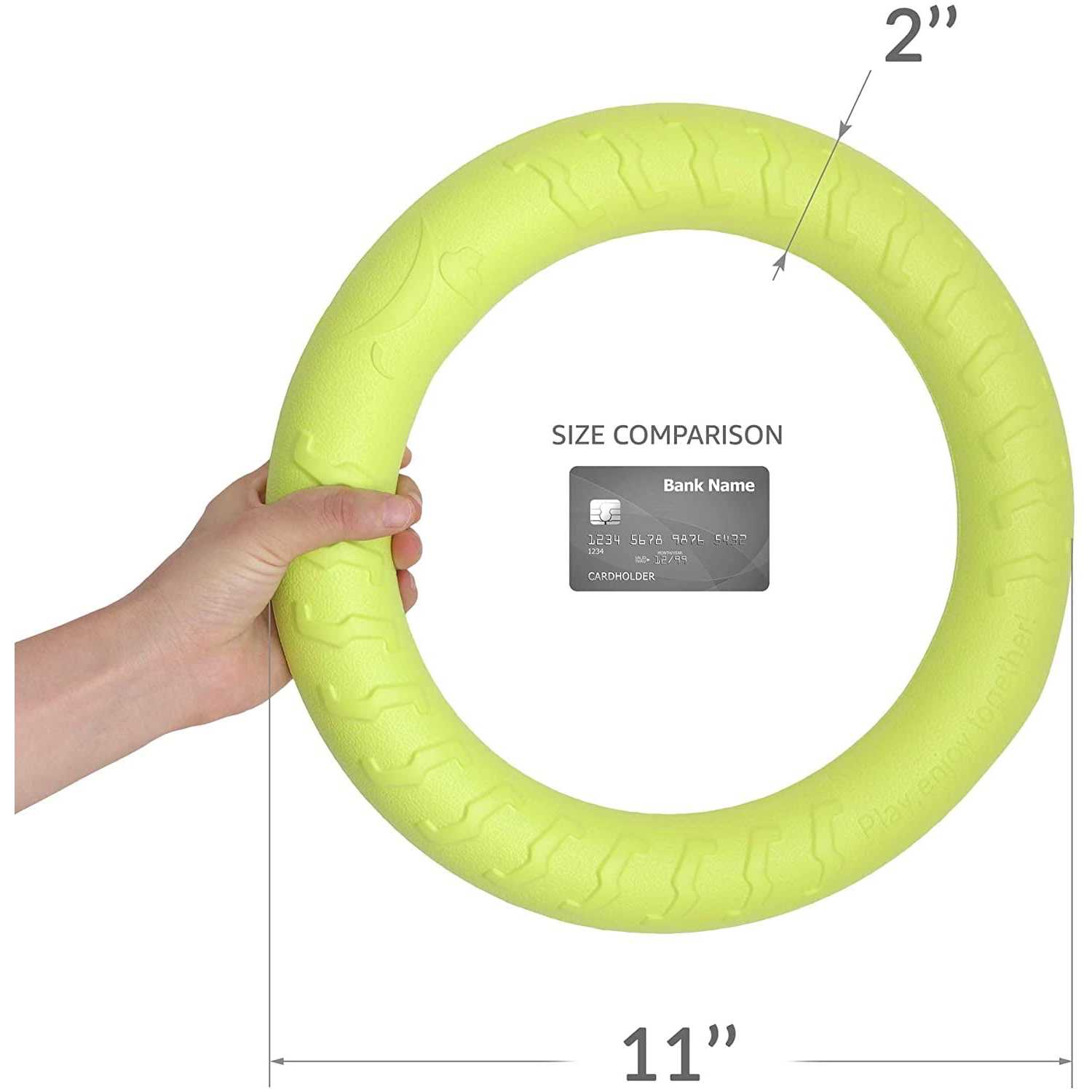 PetSpy Dog Training Ring for Outdoor Fitness Floatable Pulling Toy and Flying Disc Interactive Play Tool for Small Medium