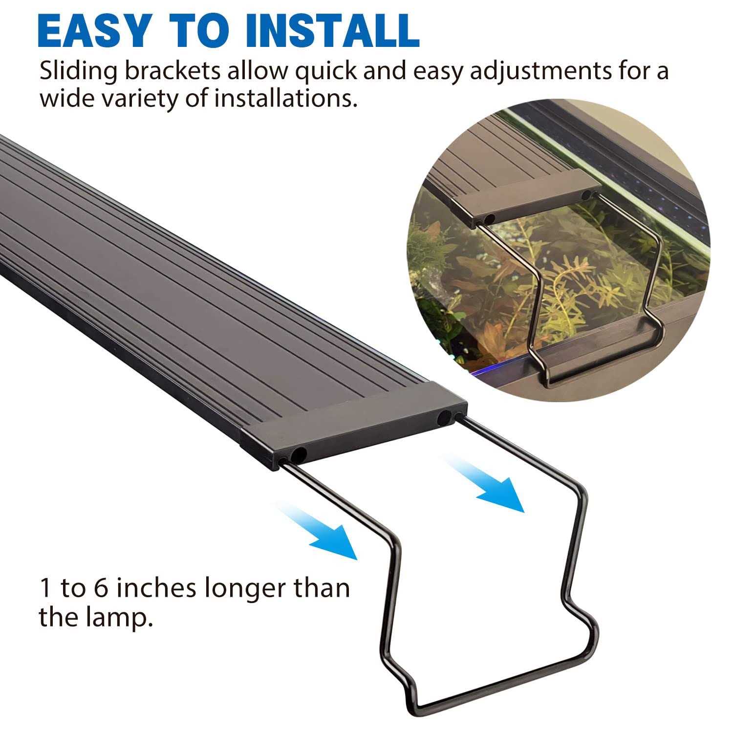 WATER REBIRTH Aquarium Lights Fish Tank Light