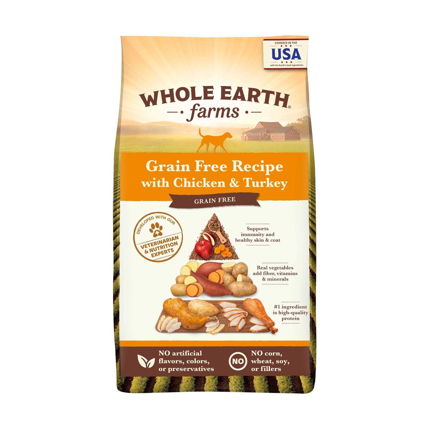 Whole Earth Farms Grain Free Chicken Turkey Recipe Dry Dog Food