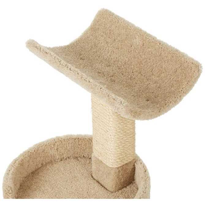 Frisco 32-in Real Carpet Wooden Cat Tree