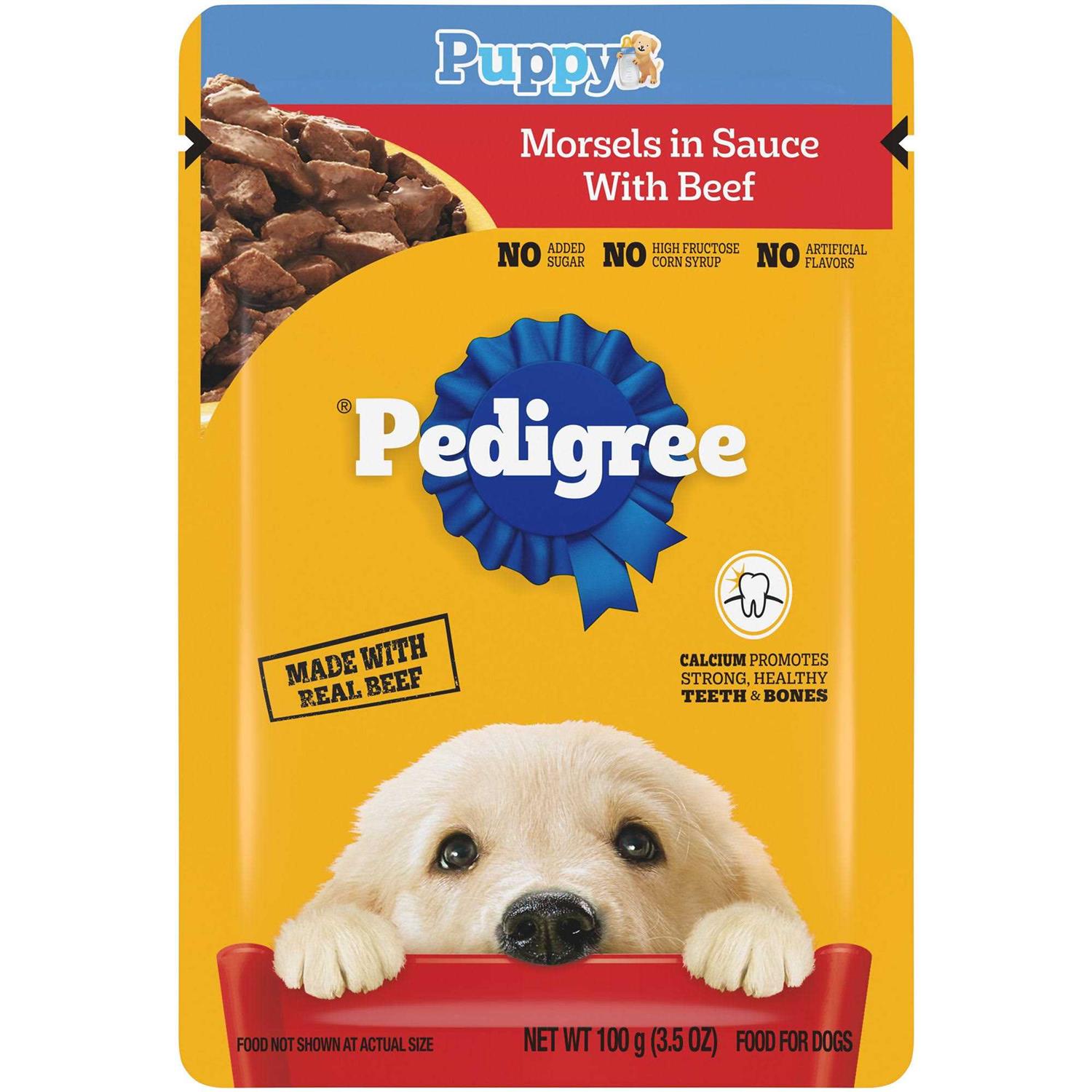 Pedigree Puppy Morsels in Sauce Chicken Wet Dog Food