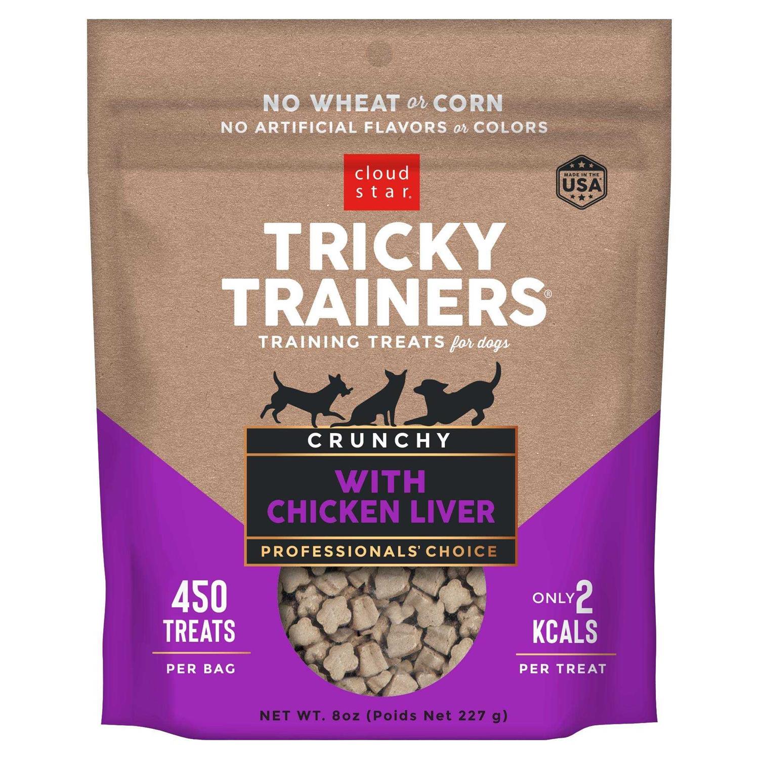 Cloud Star Crunchy Liver Tricky Trainers Dog Treats