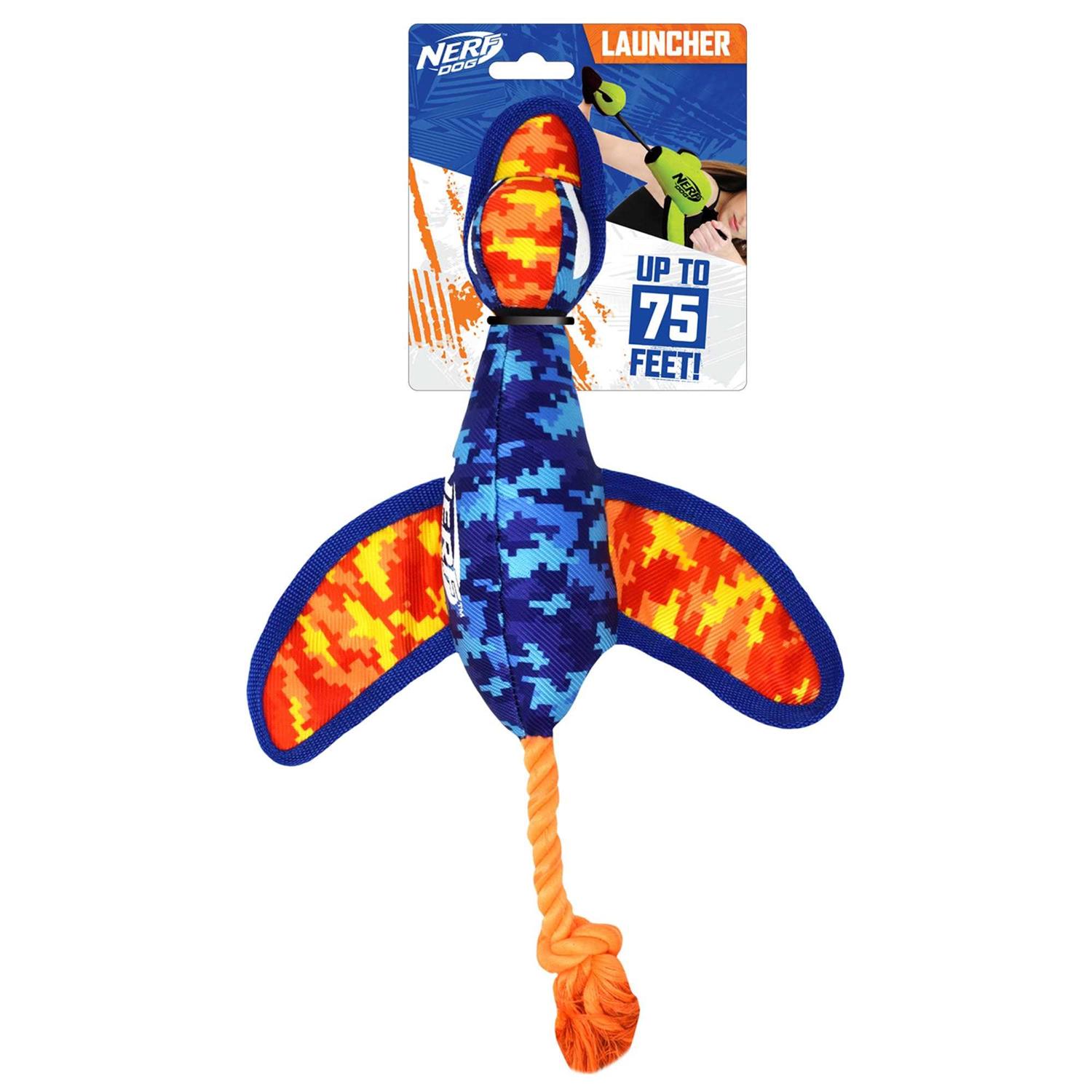 Nerf Nylon Digital Camo Crinkle Wing Launching Duck Dog Toy