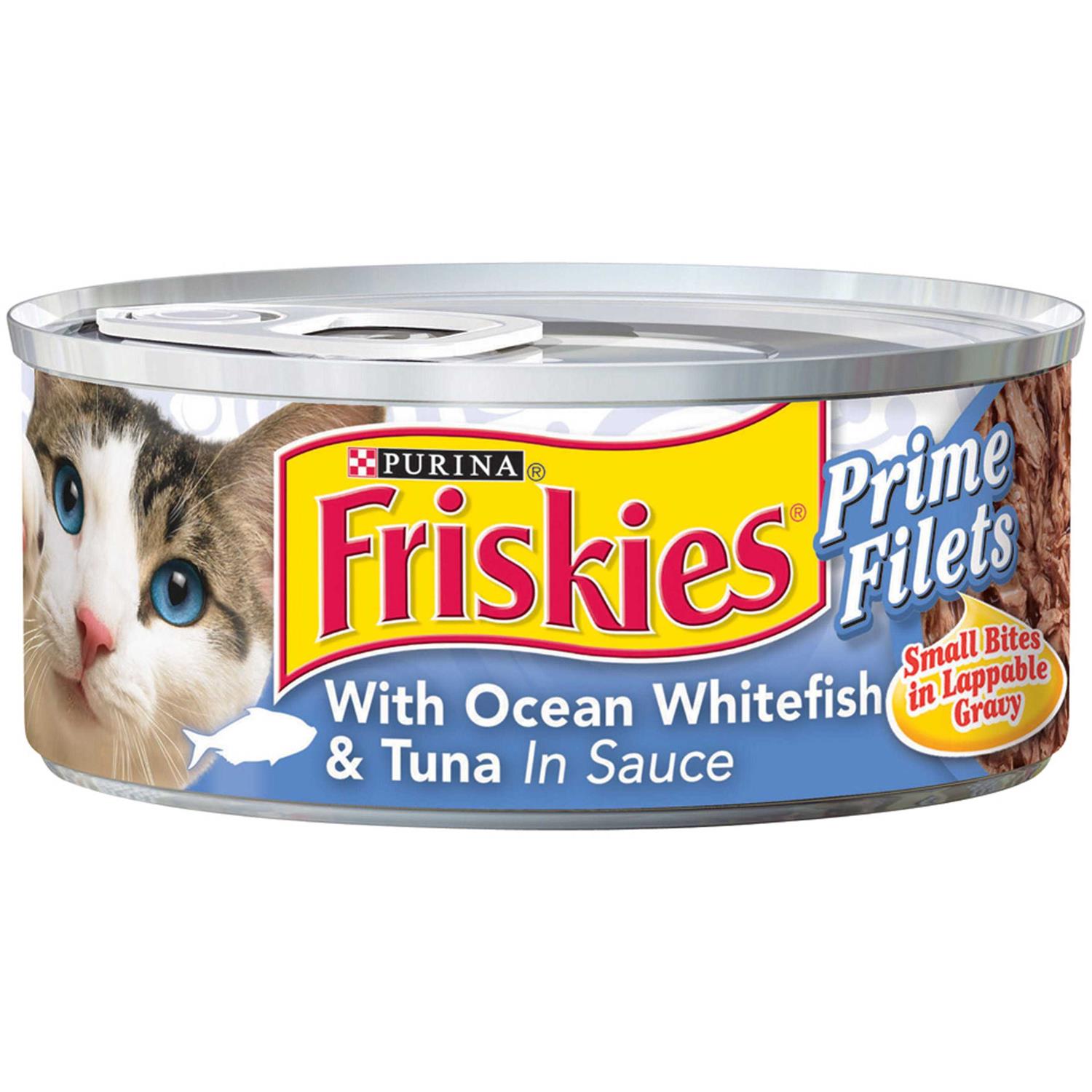 Friskies Prime Filets With Ocean Whitefish & Tuna in Sauce Wet Cat Food