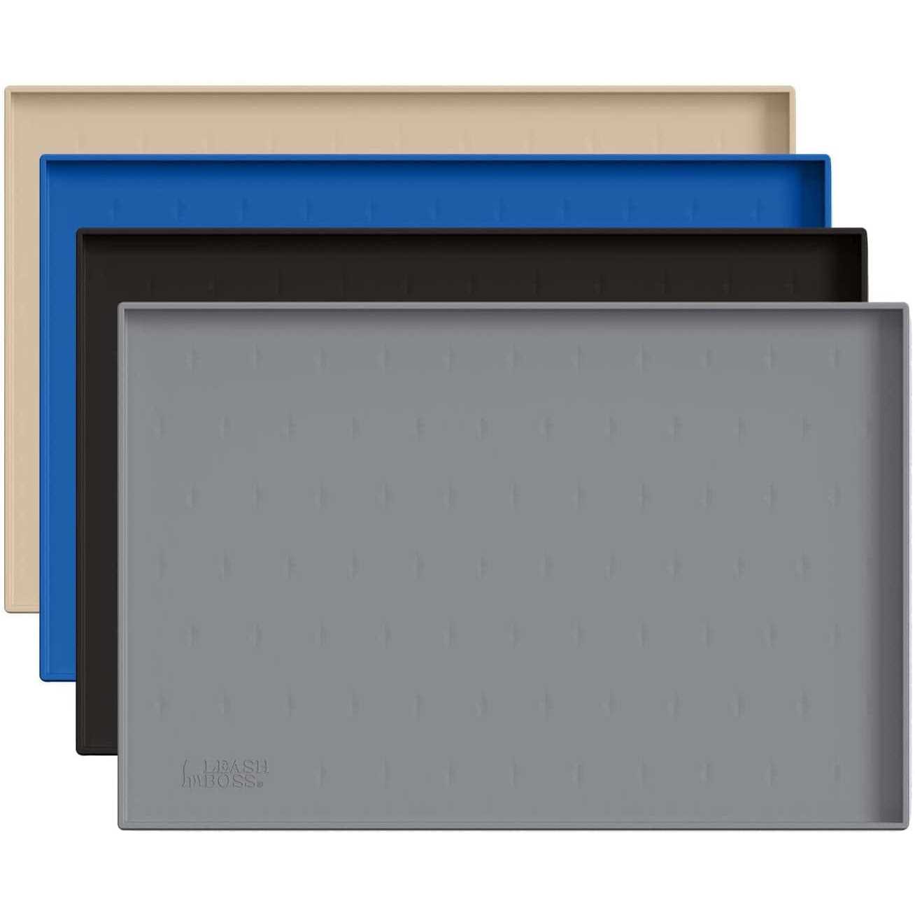 Leash Boss Leashboss Splash Mat Dog Food Mat with Tall Lip Dog Bowl Mat for Food and Water