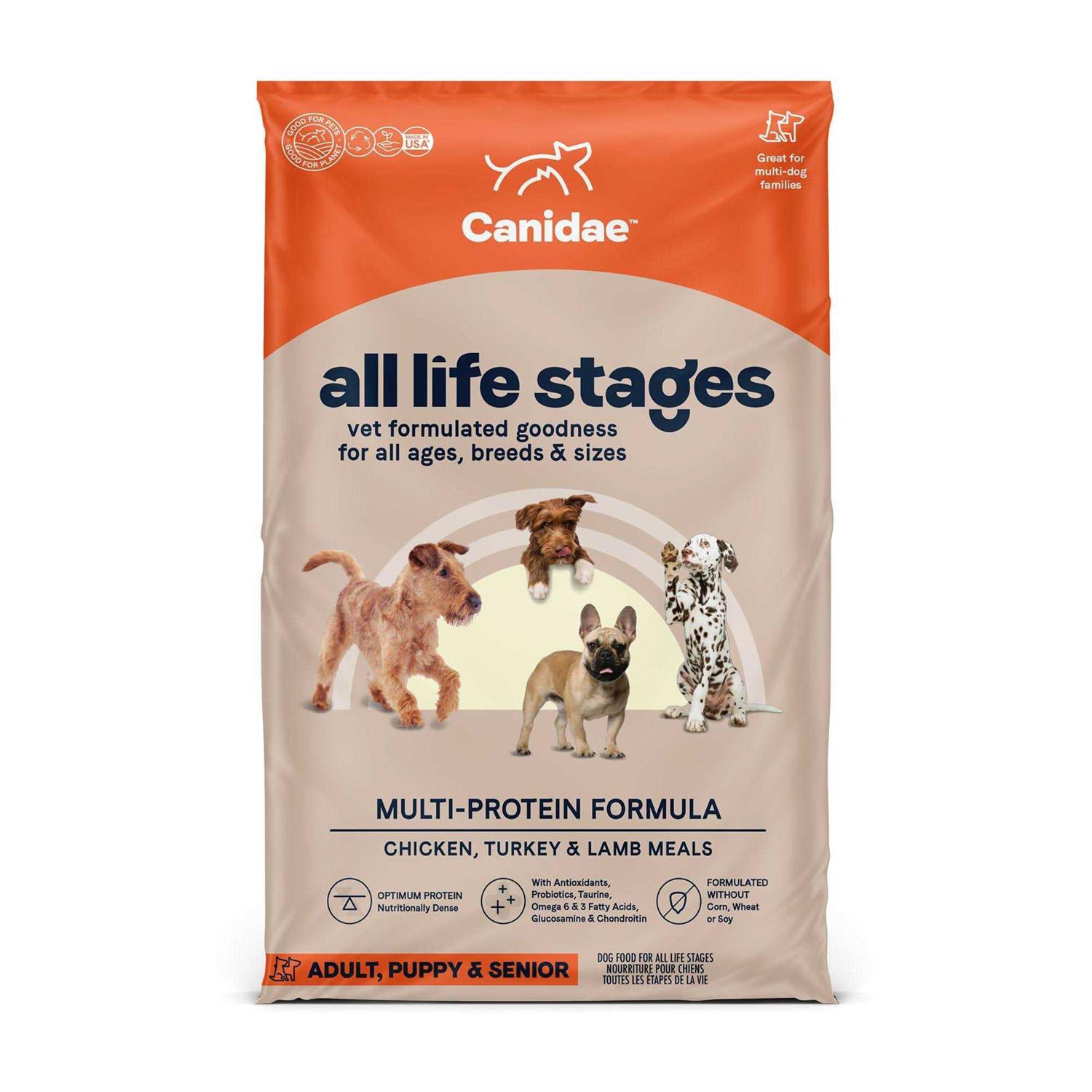 Canidae Chicken Turkey Lamb All Life Stages Multi-Protein Formula Dry Dog Food