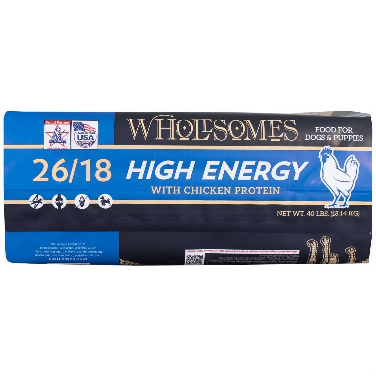 Wholesomes High Energy 26/18 Dry Dog Food