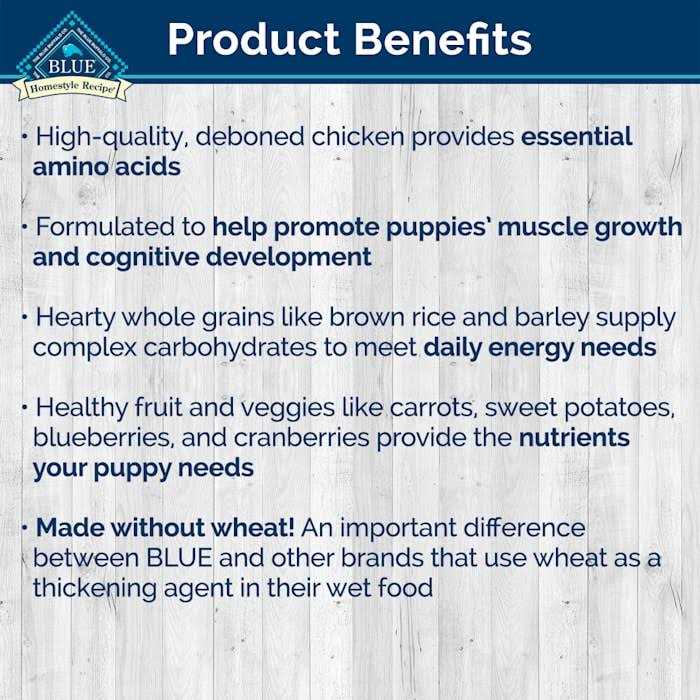 Blue Buffalo Homestyle Recipe Puppy Chicken Dinner Wet Dog Food