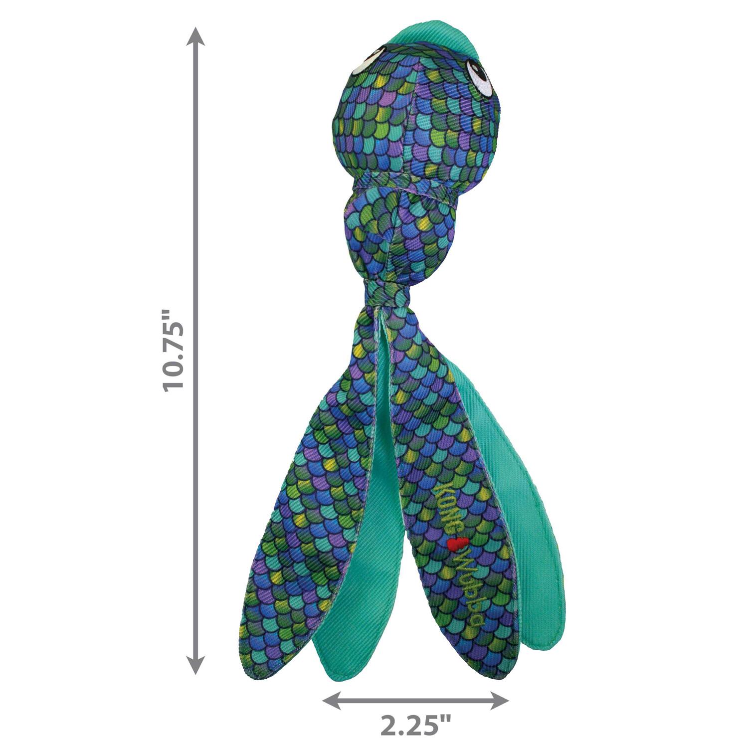 KONG Wubba Finz Blue Dog Toy