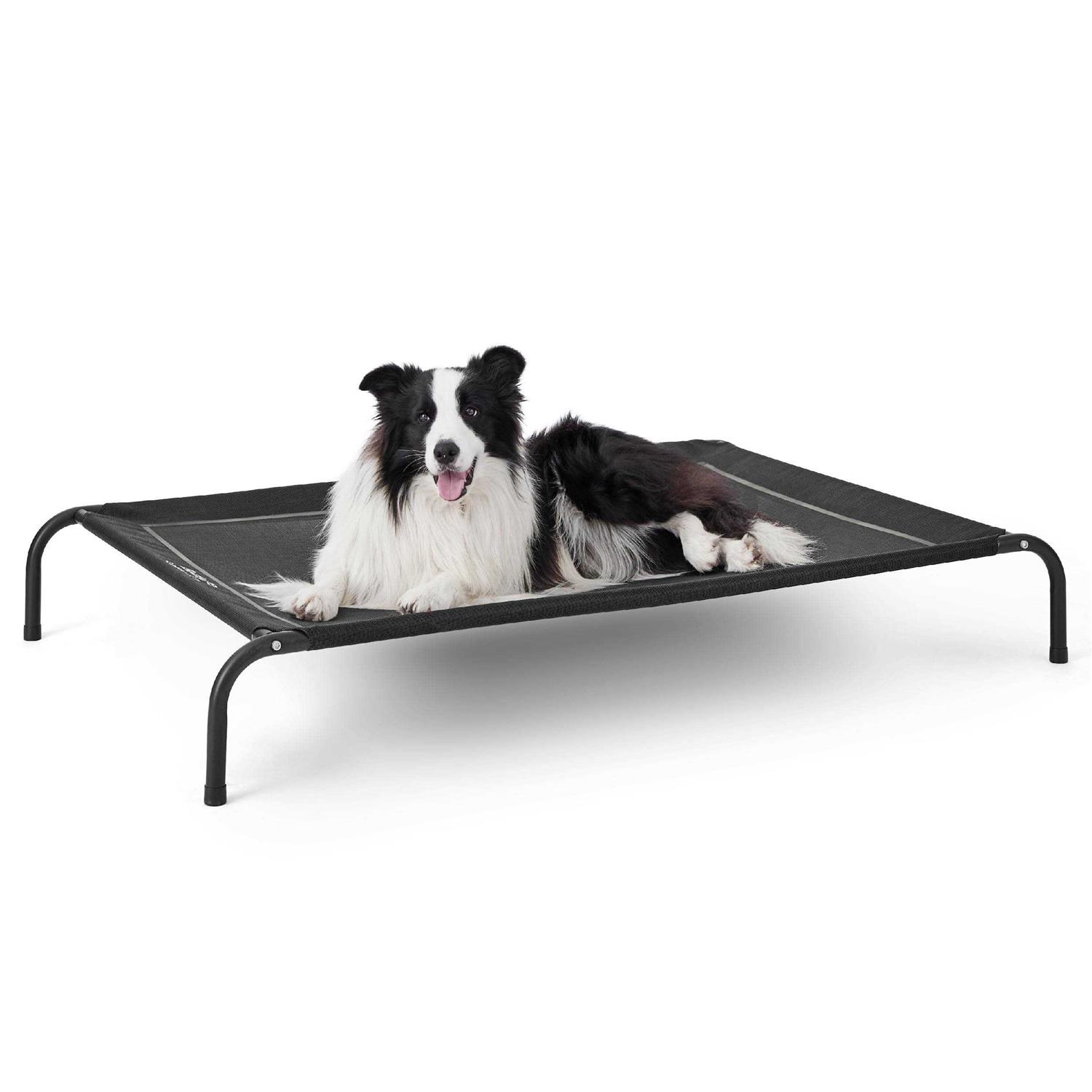 Bedsure Large Elevated Cooling Outdoor Dog Bed Raised Dog Cots Beds for Large Dogs
