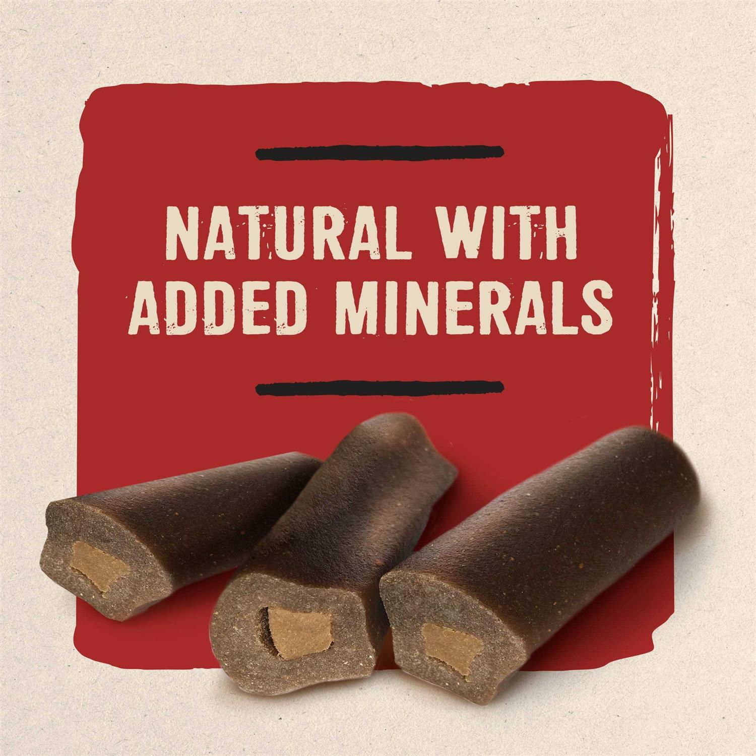 Purina Prime Bones Natural Dog Treats Filled Chew With Pasture-Fed Bison