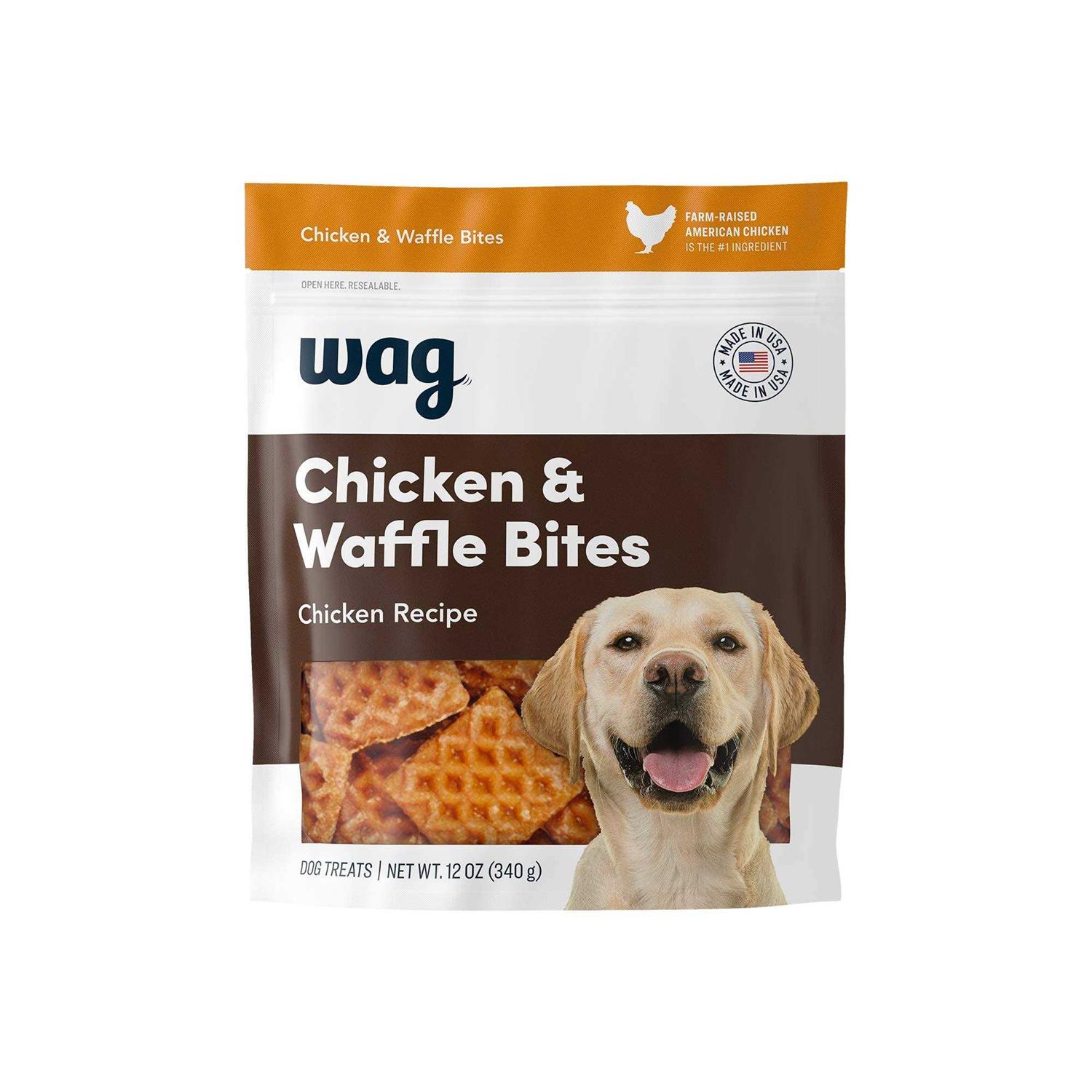 Amazon Brand Wag Treats Chicken and Waffle Bites