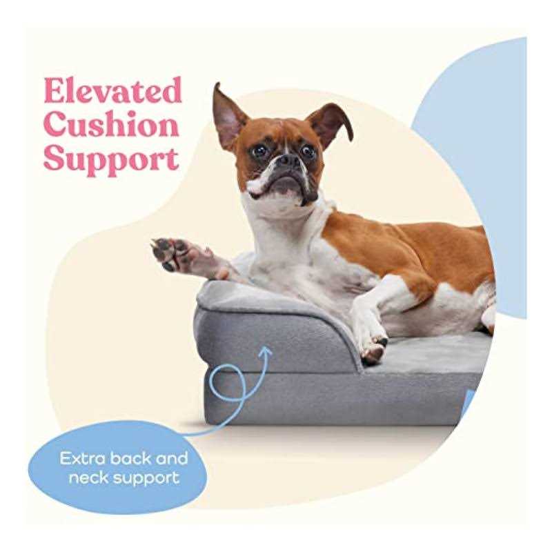 NUPIDA Dog Bed Waterproof Deluxe Plush Dog Beds with Removable Washable Cover Anti-Slip Bottom Pet Sleeping Mattress for Large