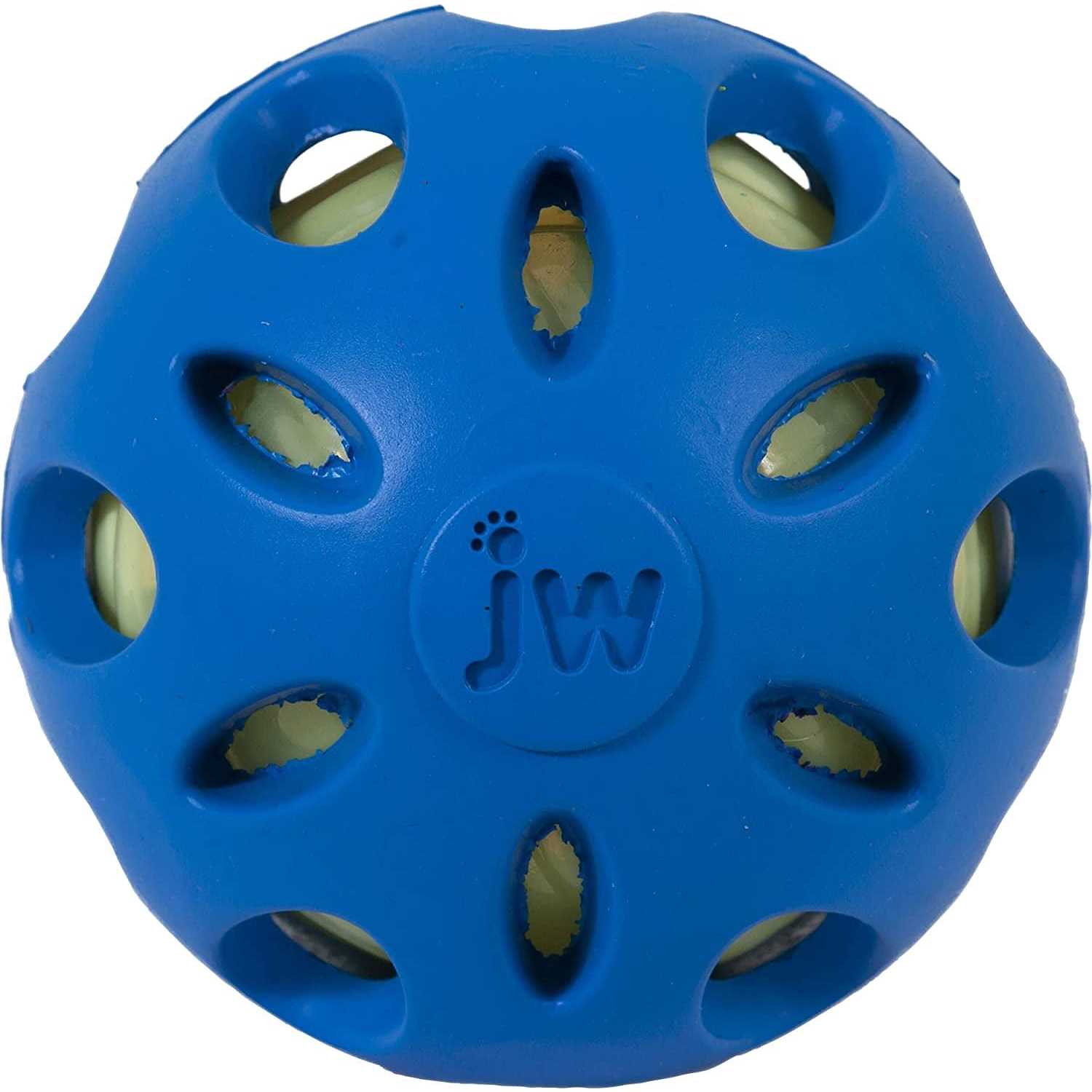 JW Pet Crackle Heads Ball Dog Toy