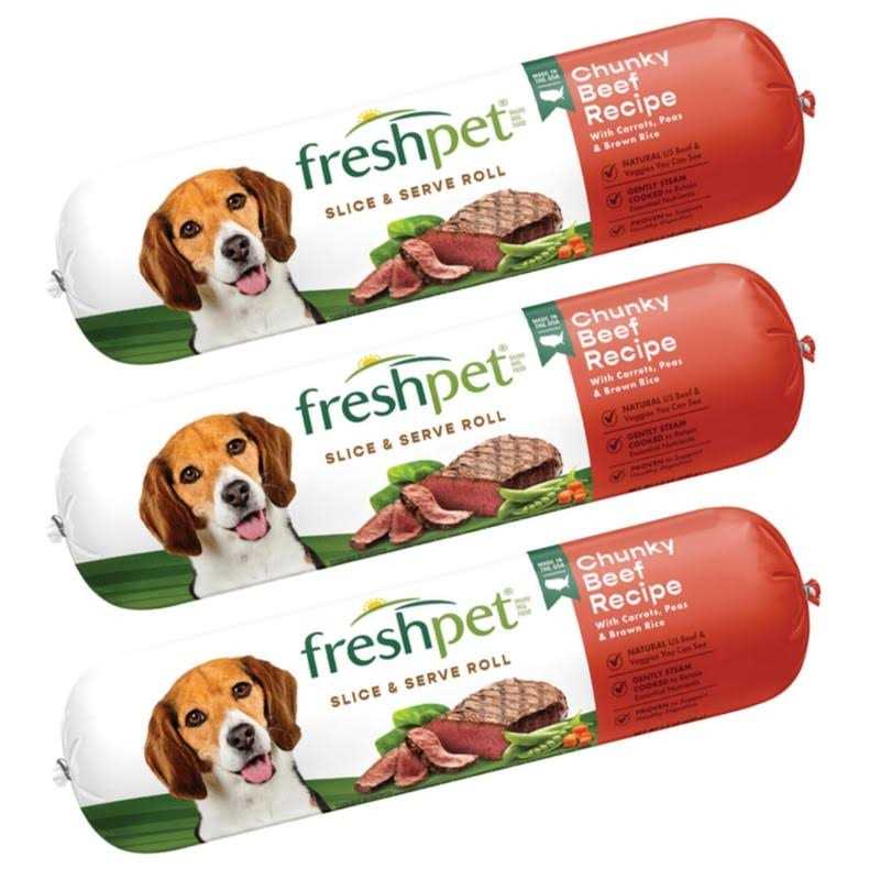 Salutem Vita Freshpet Dog Food Chunky Beef Recipe