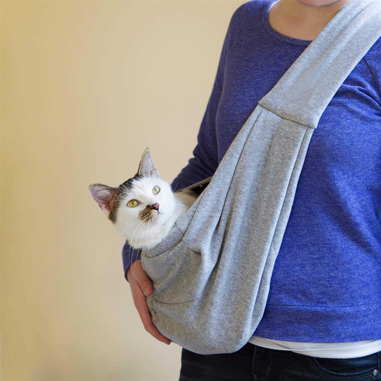 Iprimio Dog and Cat Sling Carrier Hands Free Reversible Pet Papoose Bag