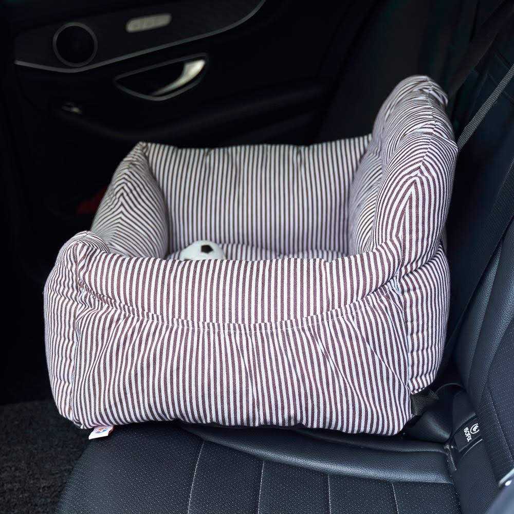 BLOBLO Dog Car Seat Pet Booster Seat Pet Travel Safety Car Seat Dog Bed for Car with Storage Pocket