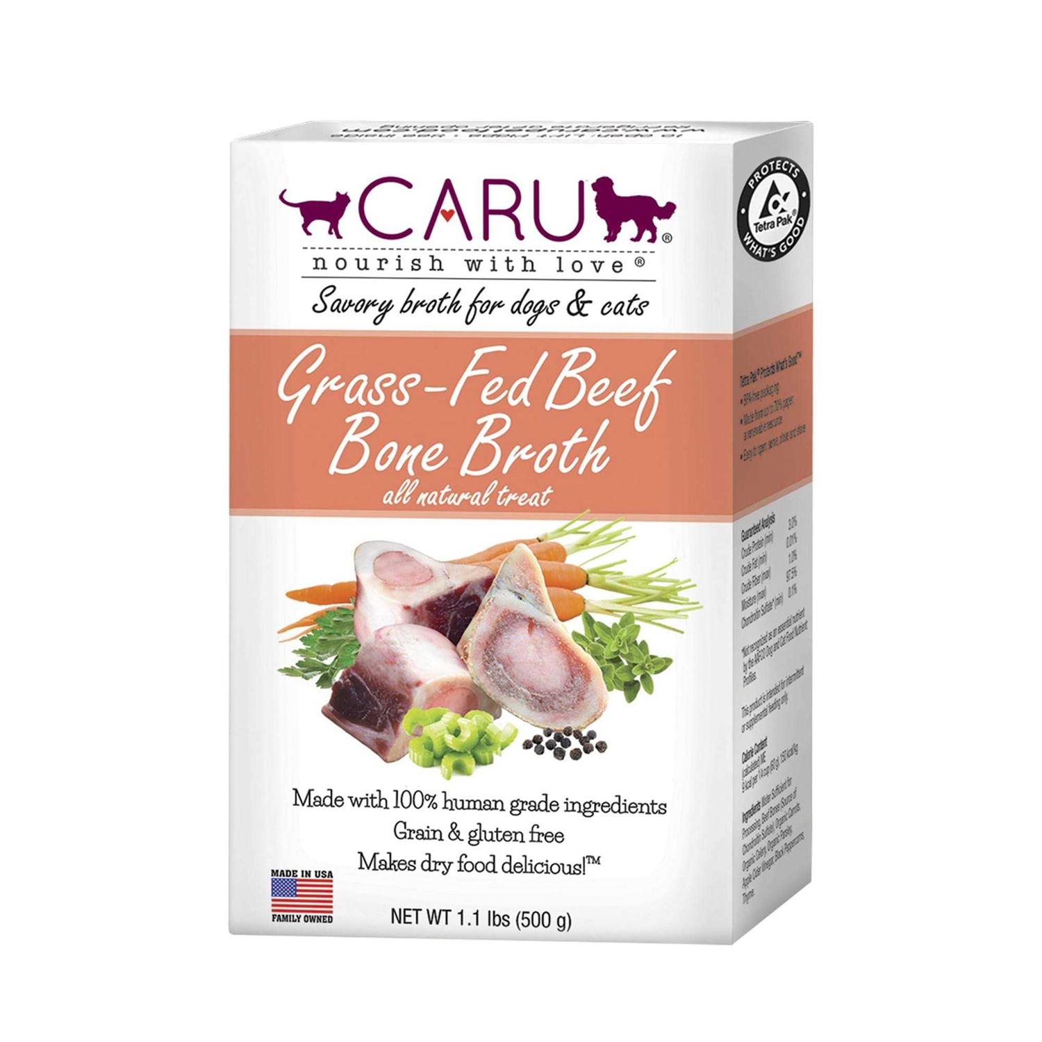 Caru Grass-Fed Beef Bone Broth for Dogs Cats