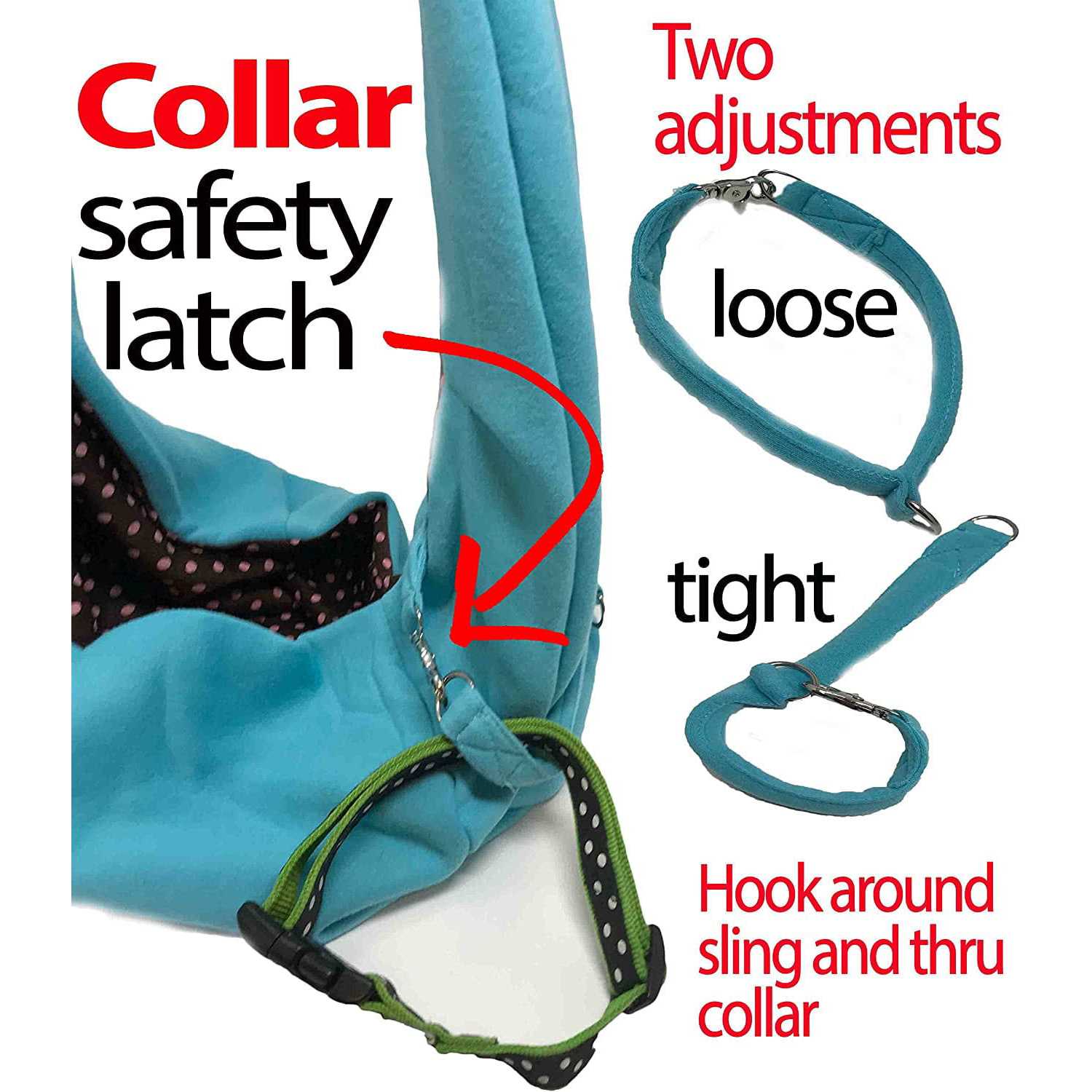 Iprimio Dog and Cat Sling Carrier Hands Free Reversible Pet Papoose Bag