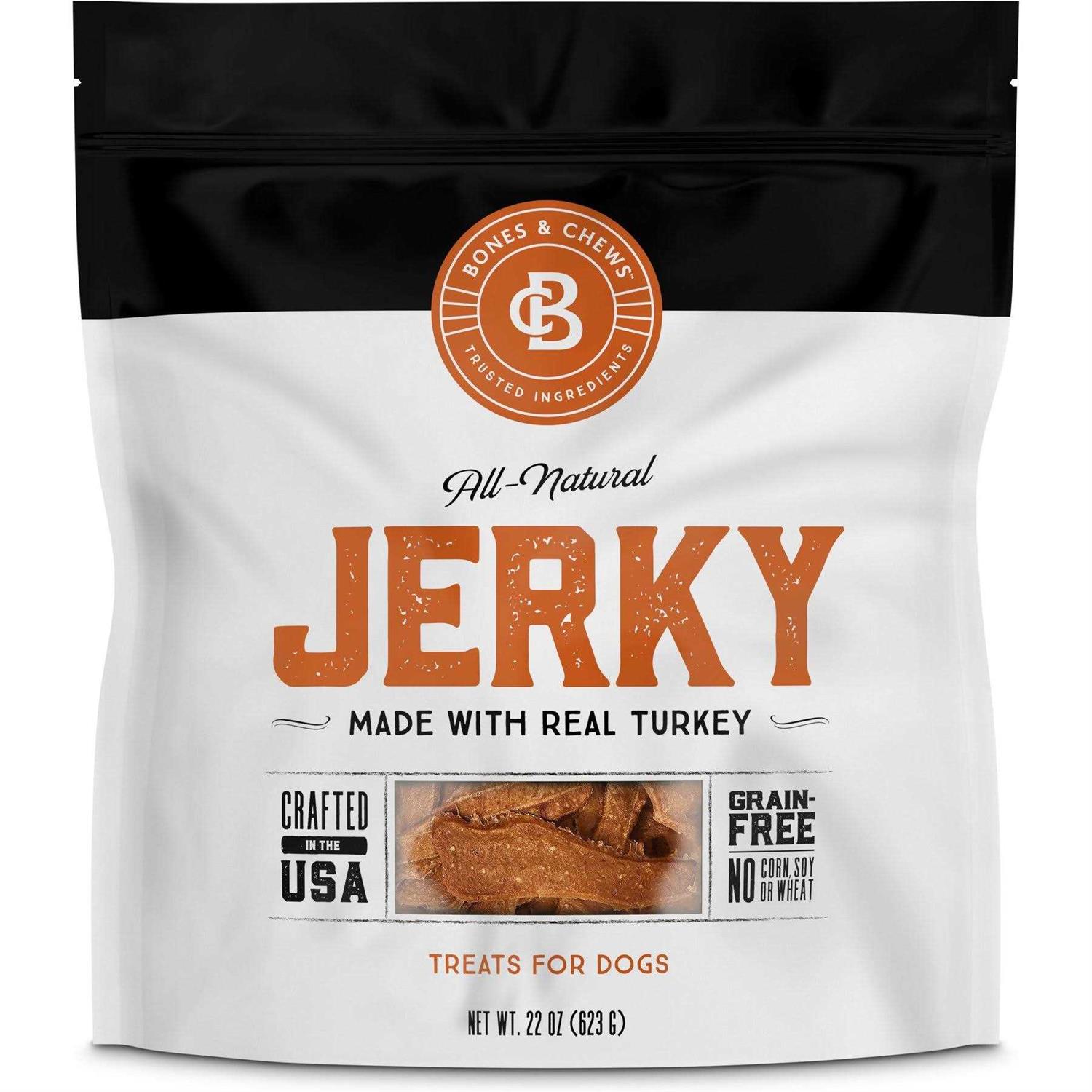 Bones & Chews All Natural Grain-Free Jerky Made with Real Beef Dog Treats