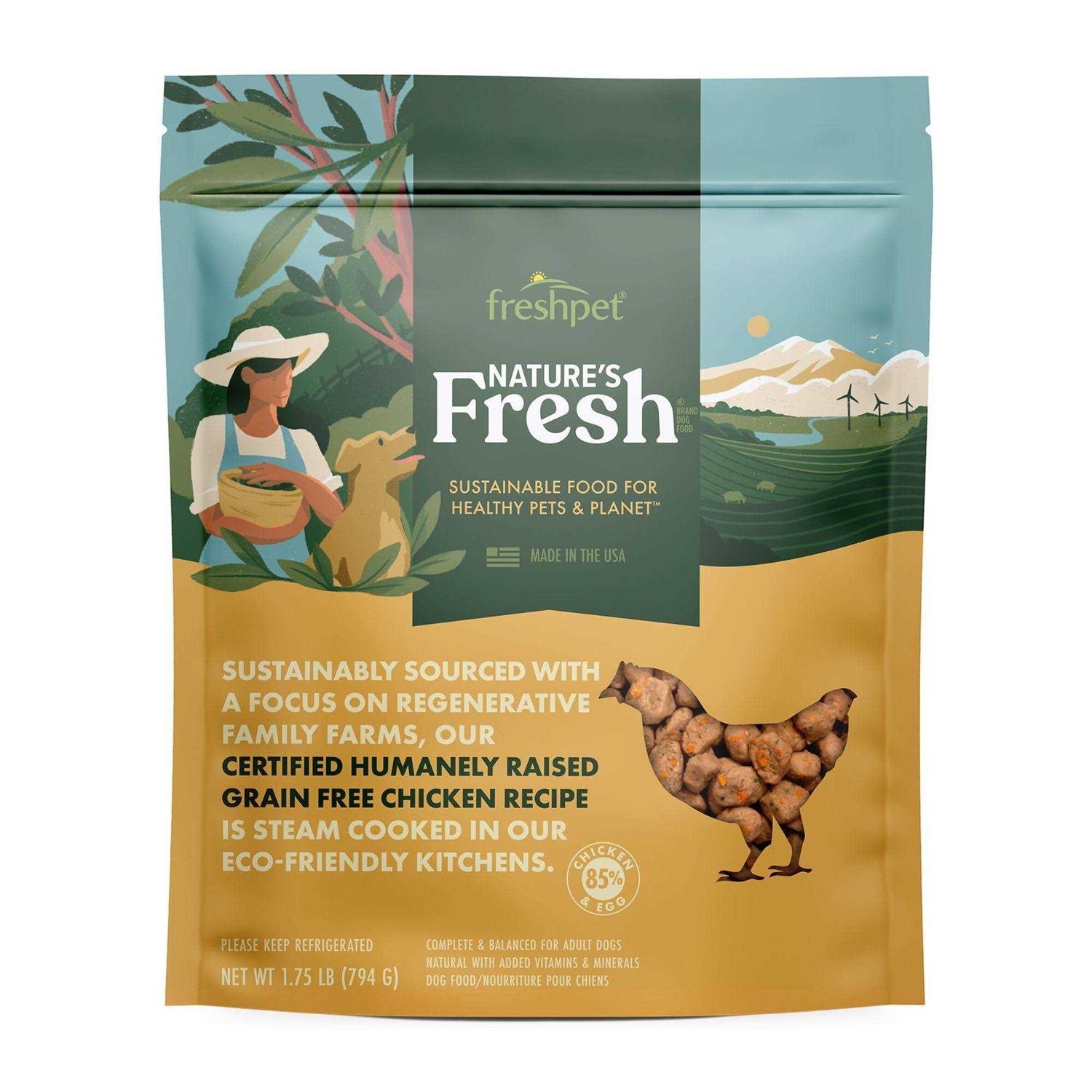 Freshpet Nature’s Fresh Adult Grain Free Chicken Recipe Dog Food