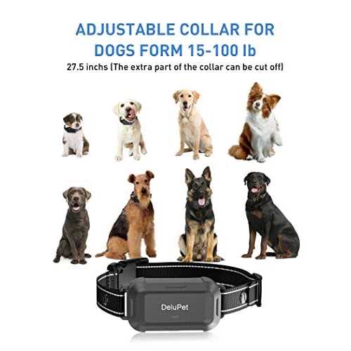 delupet Dog Training Collar Dogs Shock Collar with Remote 2600FT