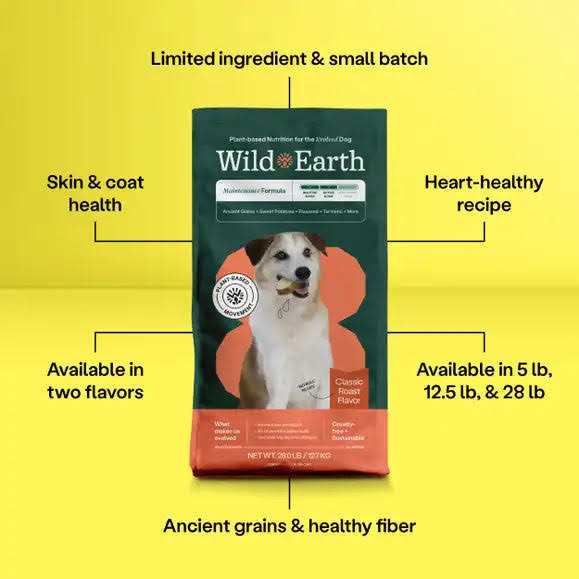 Wild Earth Golden Rotisserie Flavor Maintenance Formula Dry Dog Food
