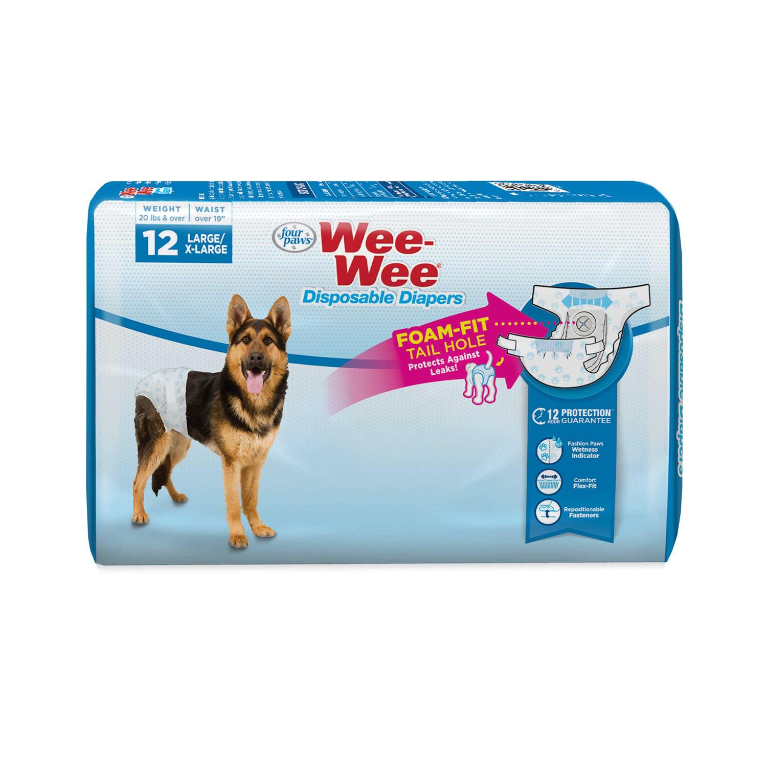 Four Paws Wee Wee Disposable Diapers