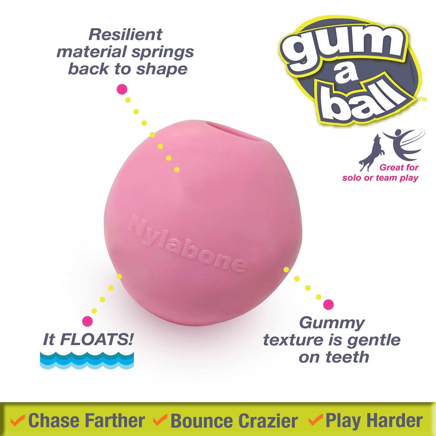 Nylabone Power Play Gum-a-Ball Toy for Dogs