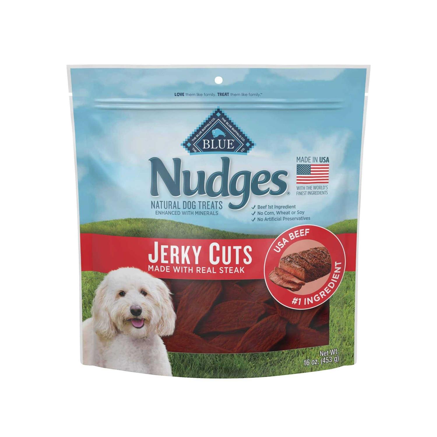 Nudges Dog Treats Jerky Cuts