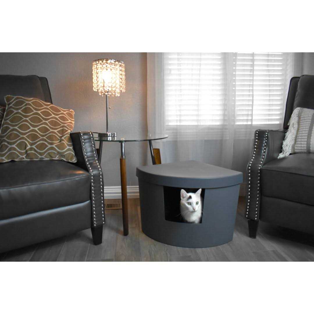 Plastic Enclosed Standard Litter Box Kitangle