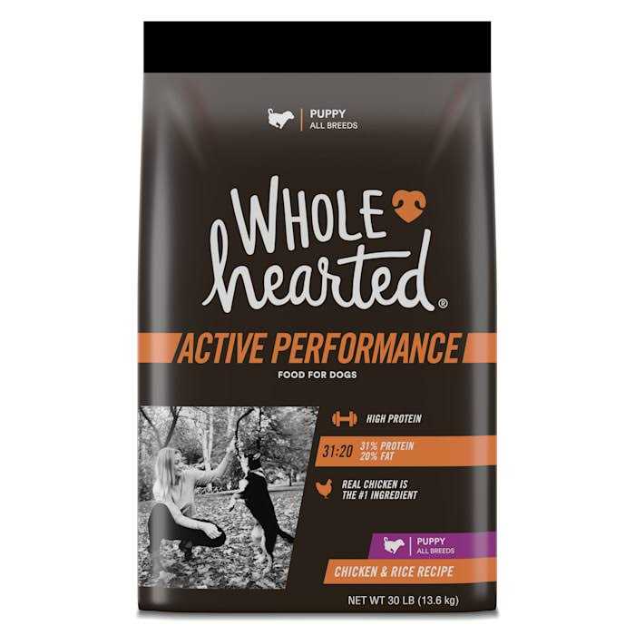 WholeHearted Active Performance High-Protein Chicken & Rice Recipe Dry Puppy Food