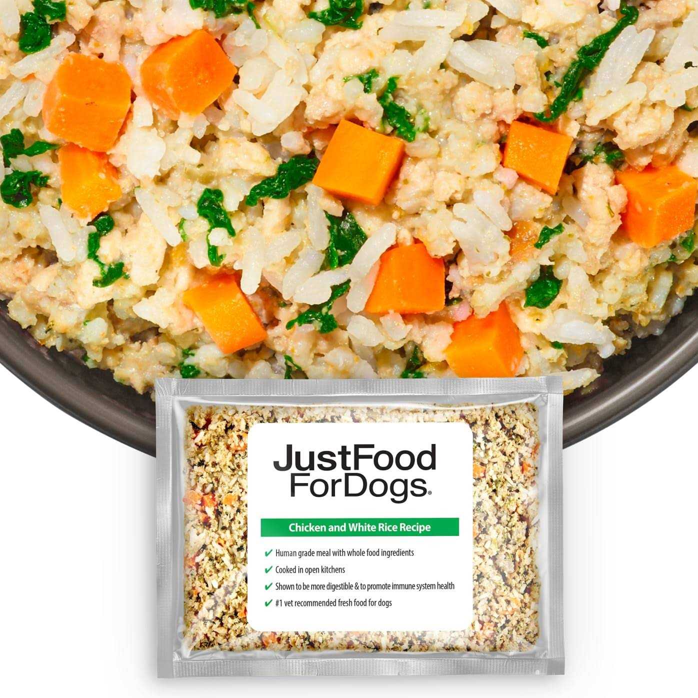 JustFoodForDogs Daily Diets Rice Frozen Dog Food