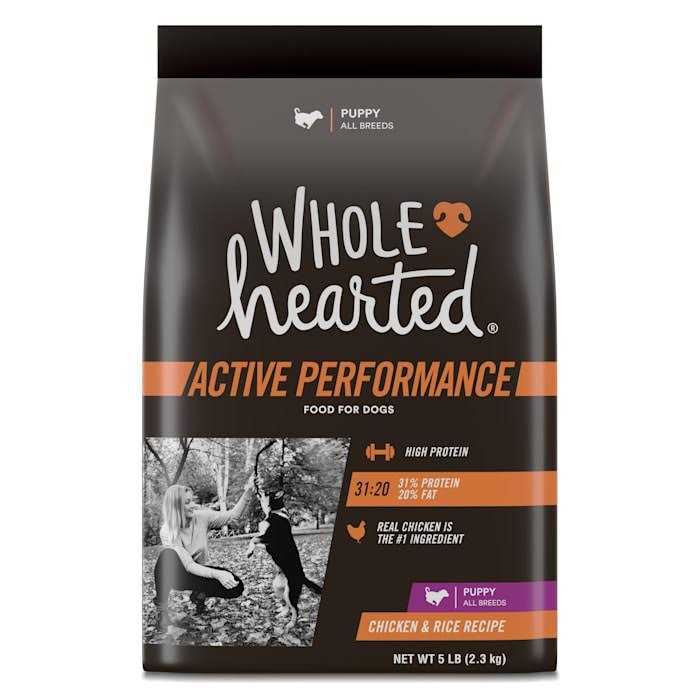 WholeHearted Active Performance High-Protein Chicken & Rice Recipe Dry Puppy Food