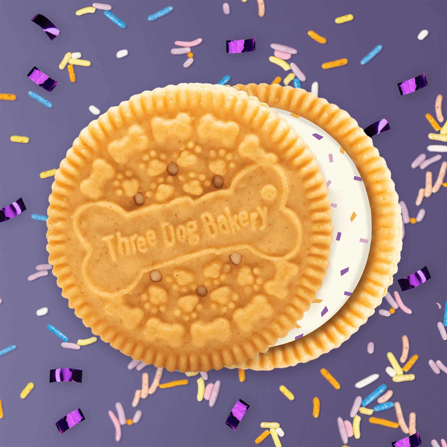 Three Dog Bakery Birthday Confetti Lick’n Crunch Dog Treats