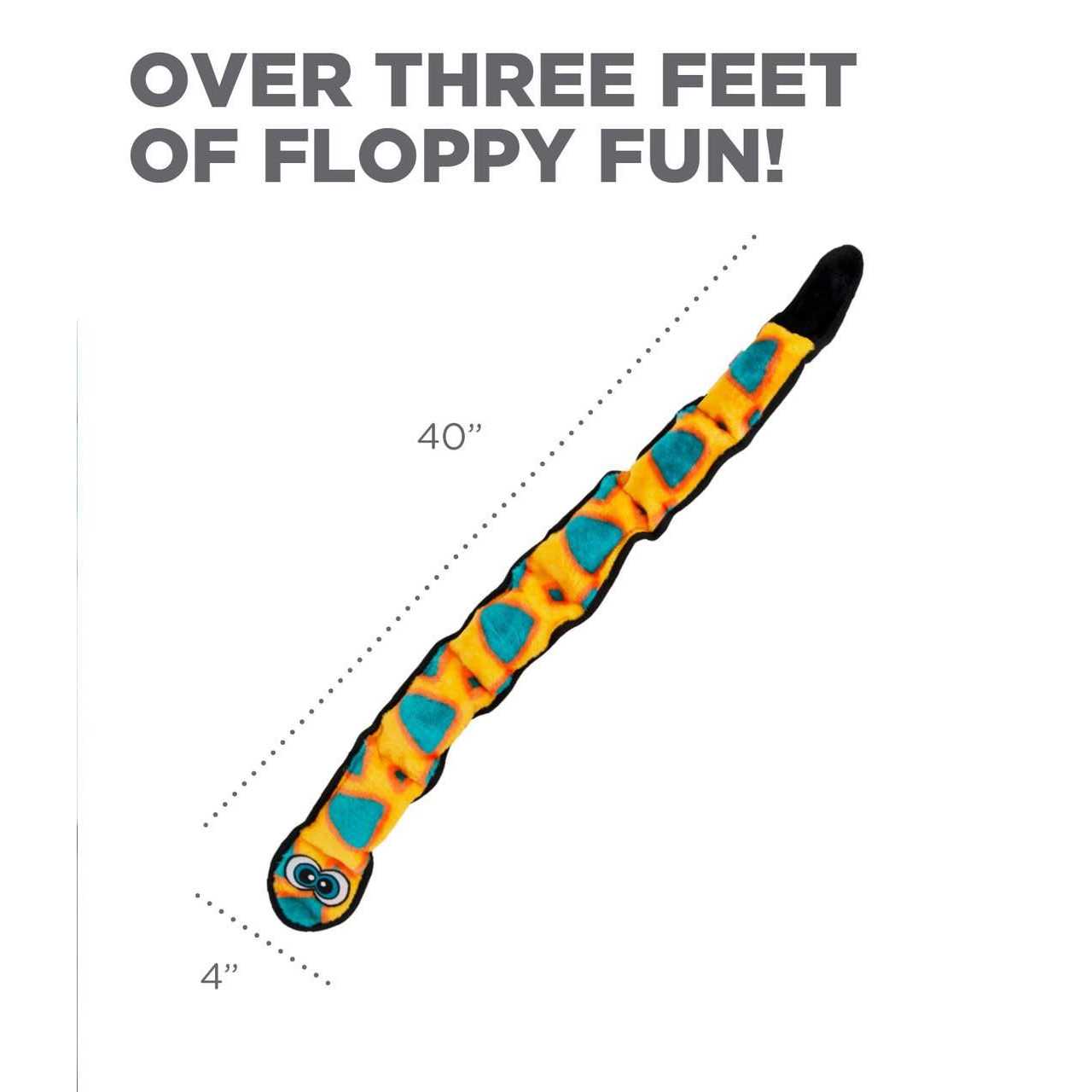 Outward Hound Invincibles Snake Dog Toy