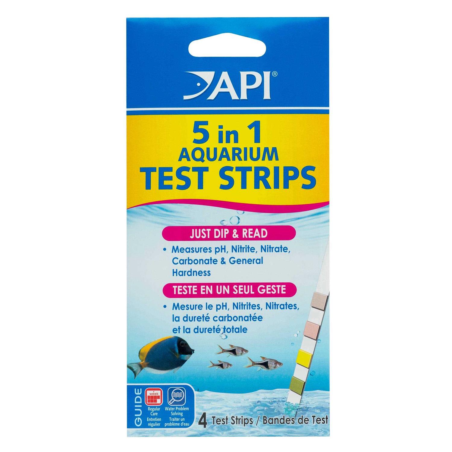API 5 in 1 Aquarium Test Strips