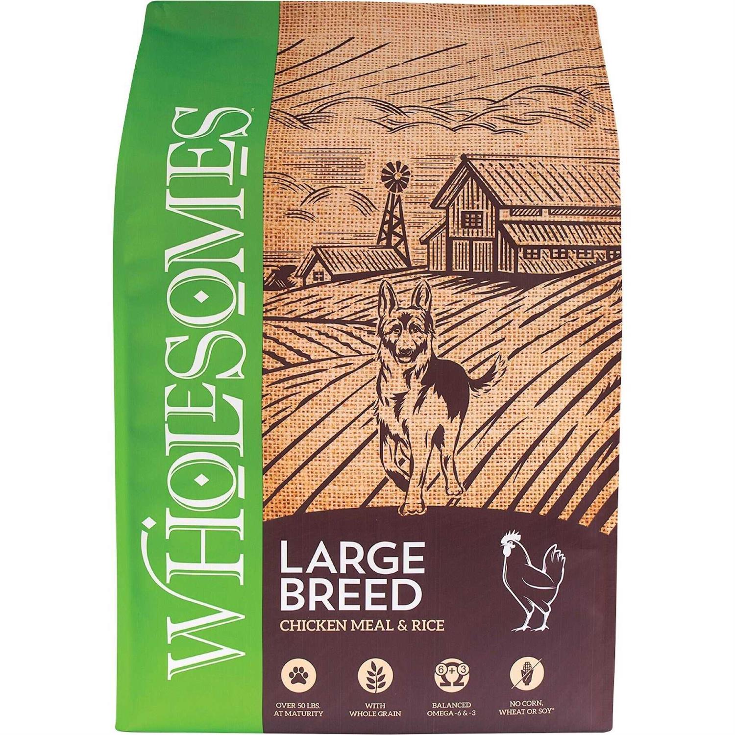 Sportmix Wholesomes Chicken Meal & Rice Formula Large Breed Dry Dog Food