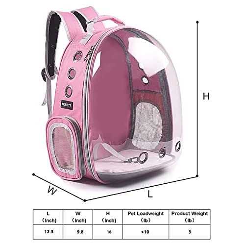 BEIKOTT Cat Backpack Carriers Bag Dog Backpack Pet Bubble for Small Cats Puppies Dogs Bunny