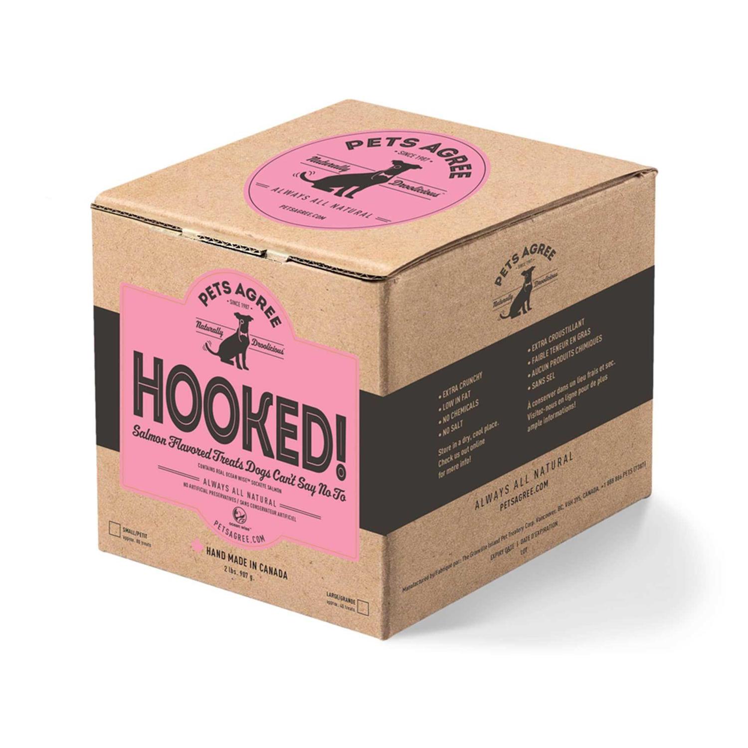 The Granville Island Pet Treatery Hooked! Pets Agree Salmon Flavored Dog Treats